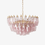 Facet Murano Glass Bloom Chandelier