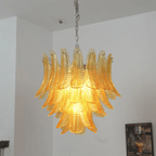 Aurelium Cascade Glass Chandelier Glass lighting by Bling Lighting Studio