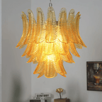 Aurelium Cascade Glass Chandelier Glass lighting by Bling Lighting Studio