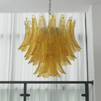 Aurelium Cascade Glass Chandelier Glass lighting by Bling Lighting Studio