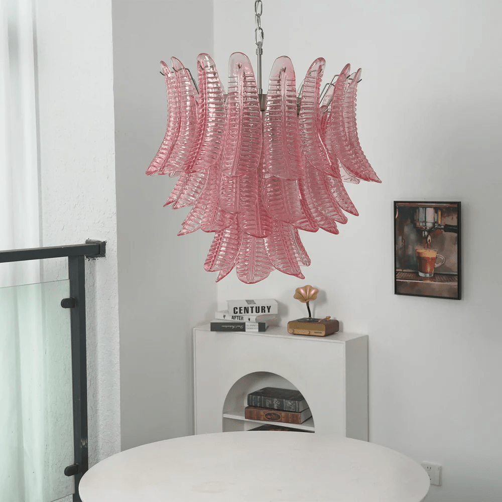 Petaline Murano Glass Prism Chandelier