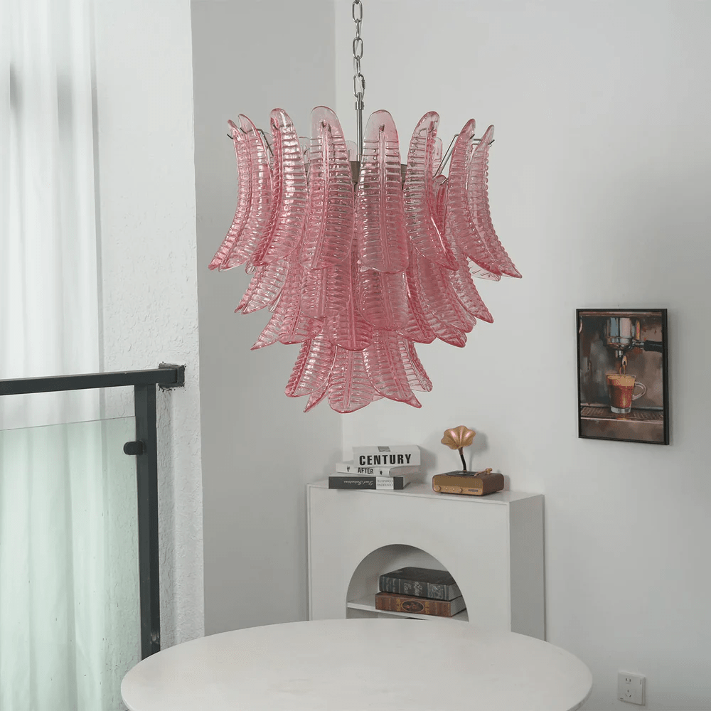 Petaline Murano Glass Prism Chandelier