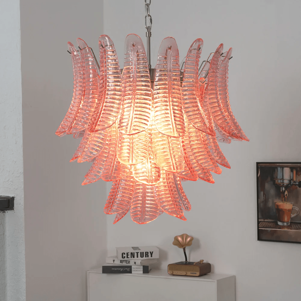 Petaline Murano Glass Prism Chandelier