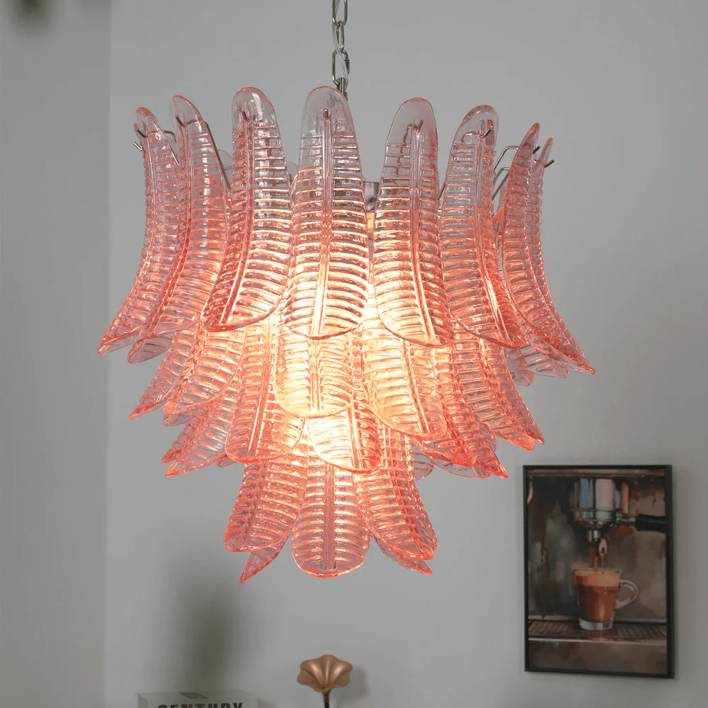 Petaline Murano Glass Prism Chandelier