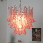 Petaline Murano Glass Prism Chandelier