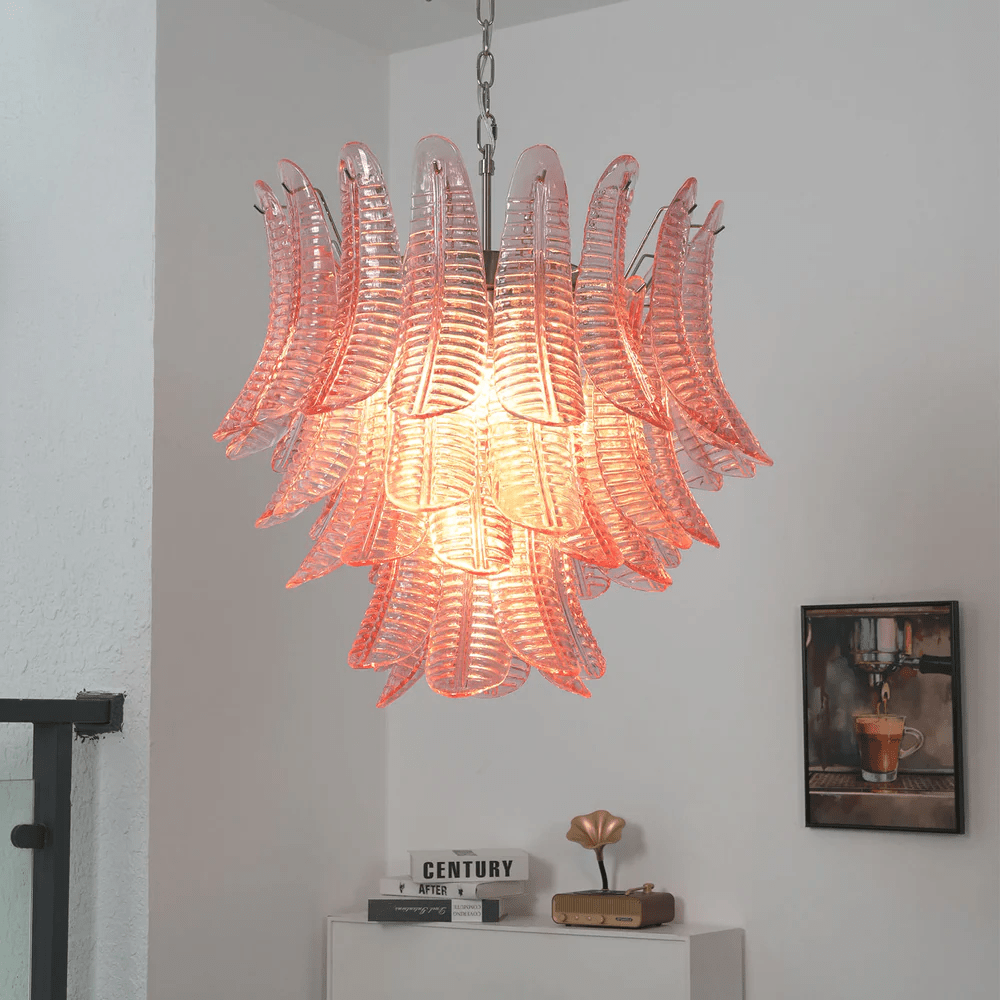 Petaline Murano Glass Prism Chandelier