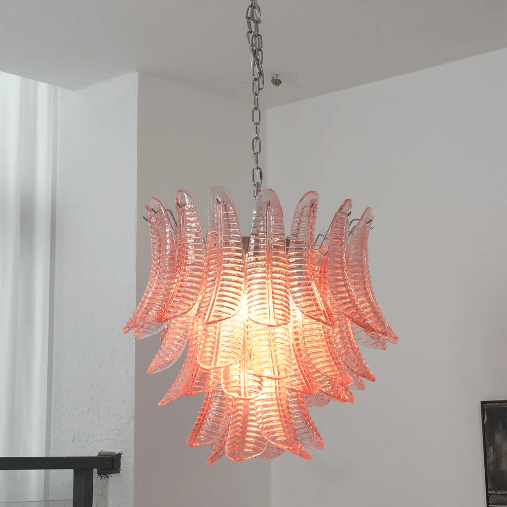Petaline Murano Glass Prism Chandelier