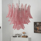 Petaline Murano Glass Prism Chandelier