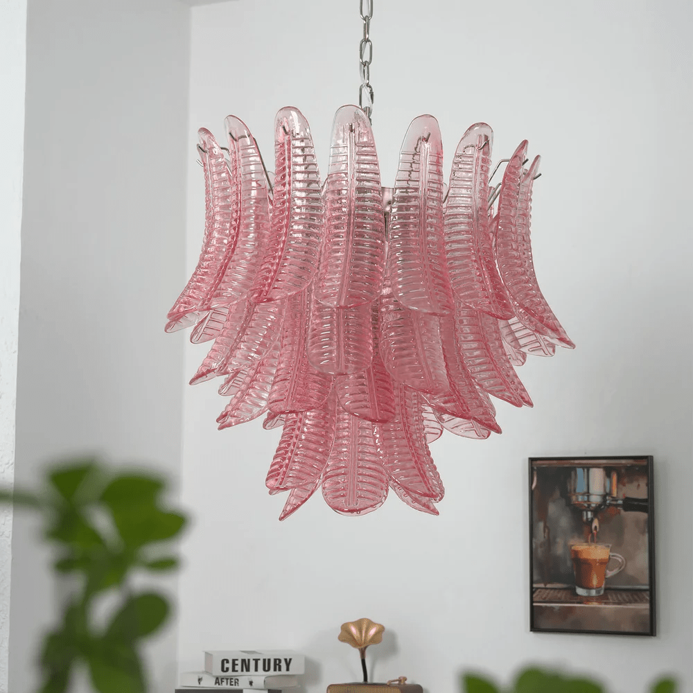 Petaline Murano Glass Prism Chandelier