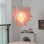 Petaline Murano Glass Prism Chandelier