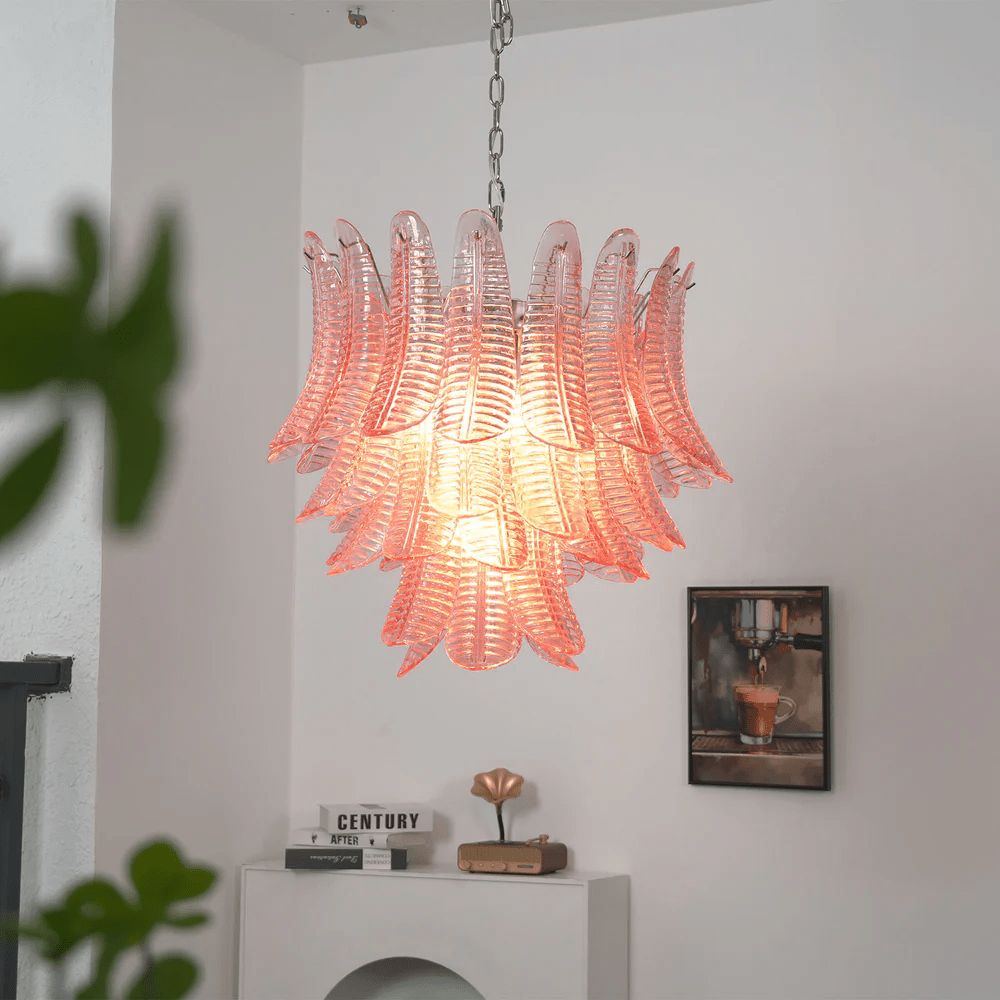 Petaline Murano Glass Prism Chandelier