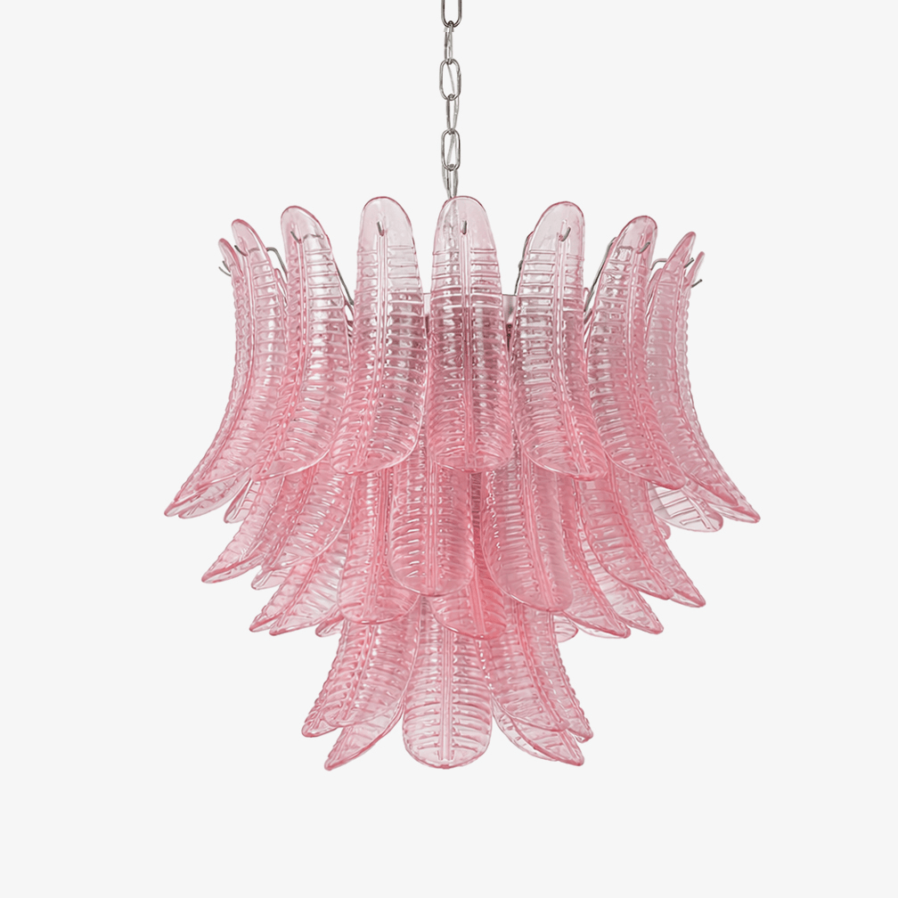 Petaline Murano Glass Prism Chandelier