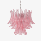 Petaline Murano Glass Prism Chandelier