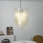 Silvae Veil Murano Glass Chandelier