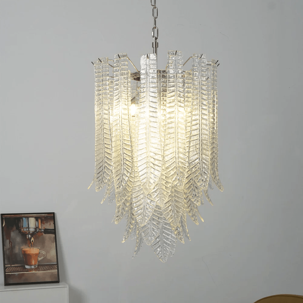 Silvae Veil Murano Glass Chandelier