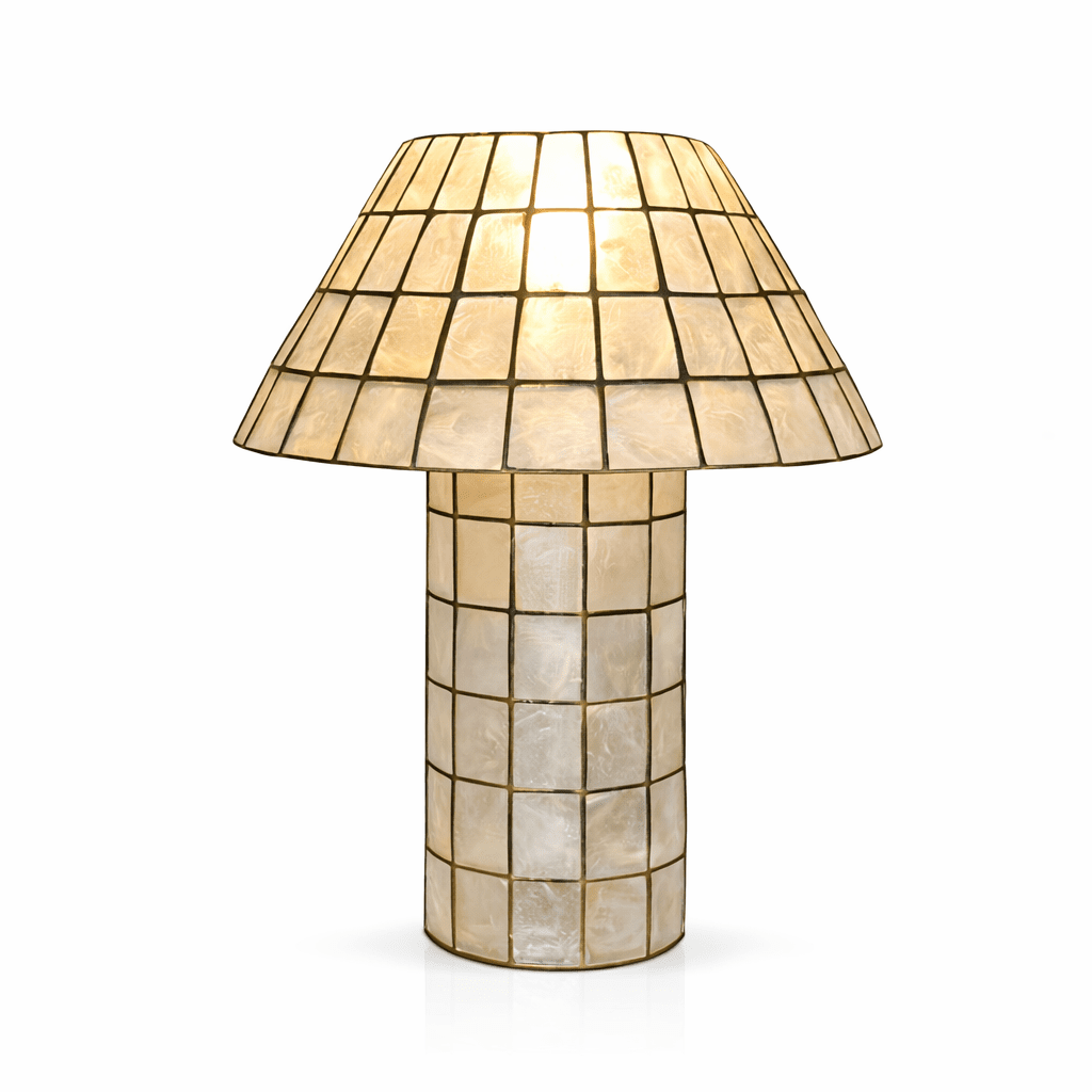 Pearl Shell Mosaic Table Lamp