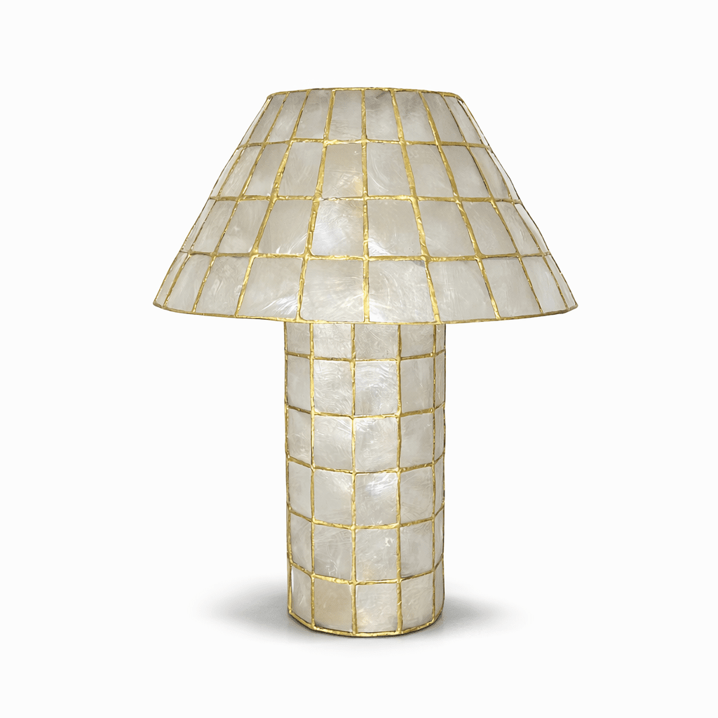 Pearl Shell Mosaic Table Lamp