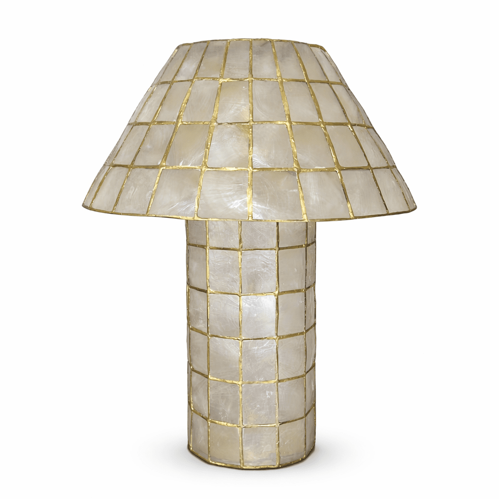 Pearl Shell Mosaic Table Lamp