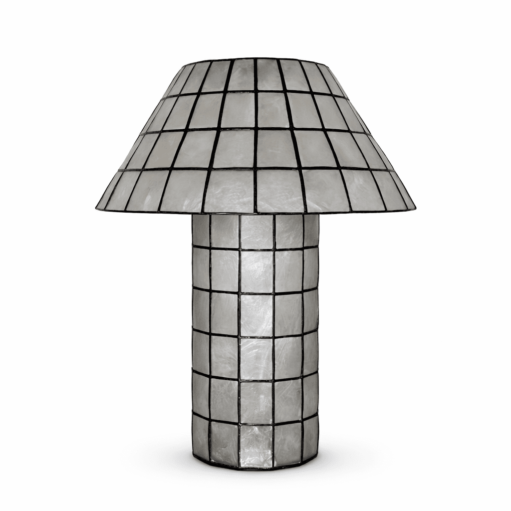 Pearl Shell Mosaic Table Lamp