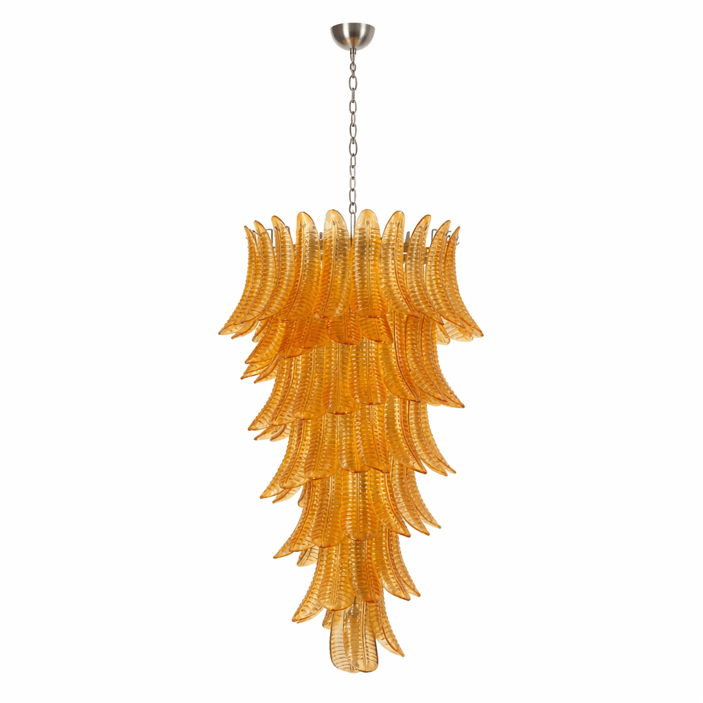 Luxury Amber Leaf Cascade Chandelier product image