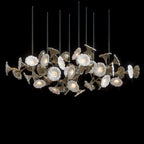White Ginkgo Bloom Chandelier