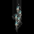 Aqua Jellyfish Chandelier
