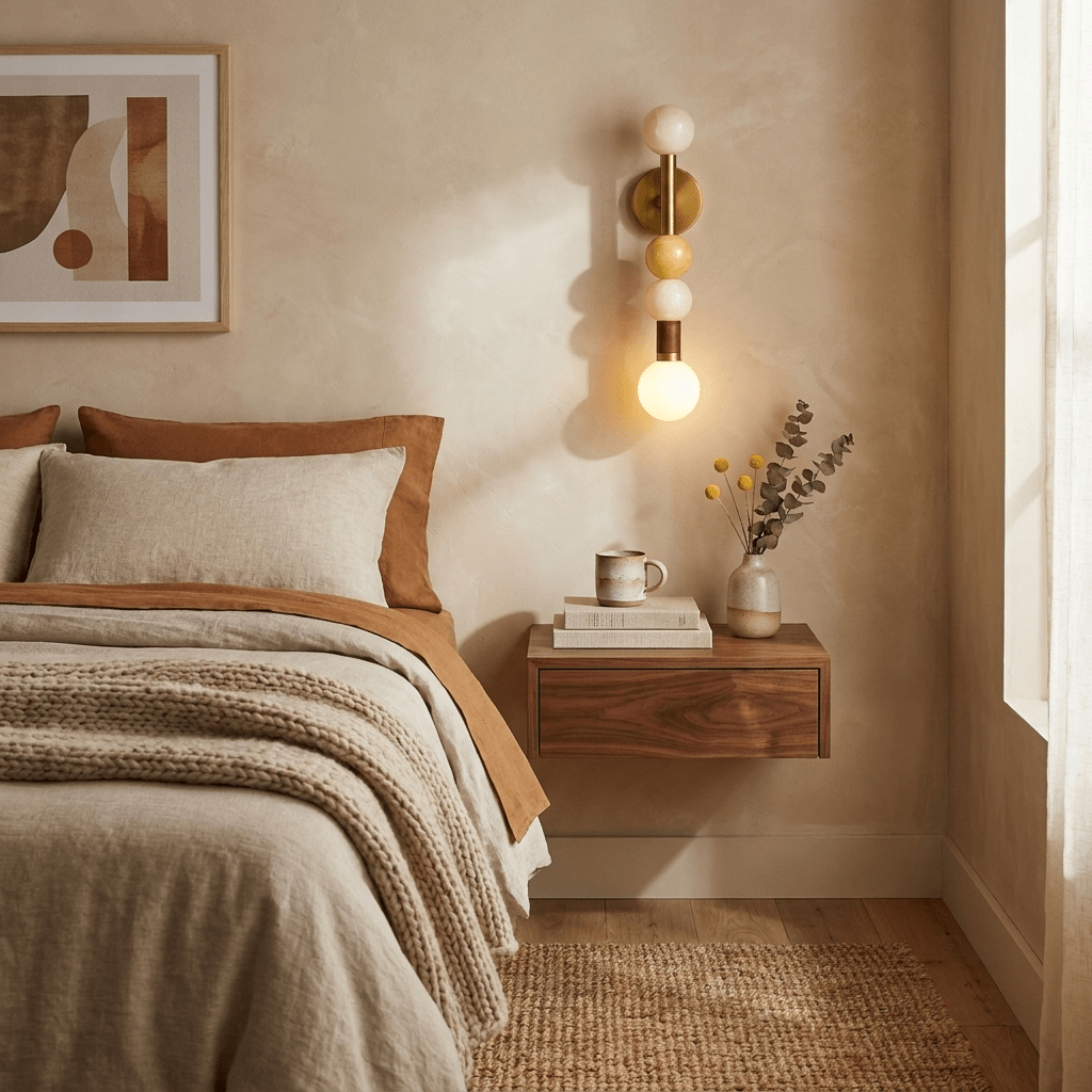 Stacked Sphere Marble Wall Sconce