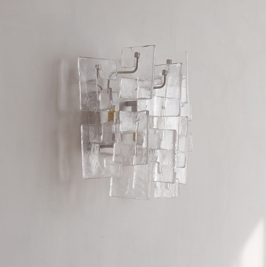 Stacked Murano Glass Wall Sconce