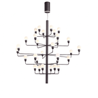 Raggiera Tiered Alabaster Globe Chandelier