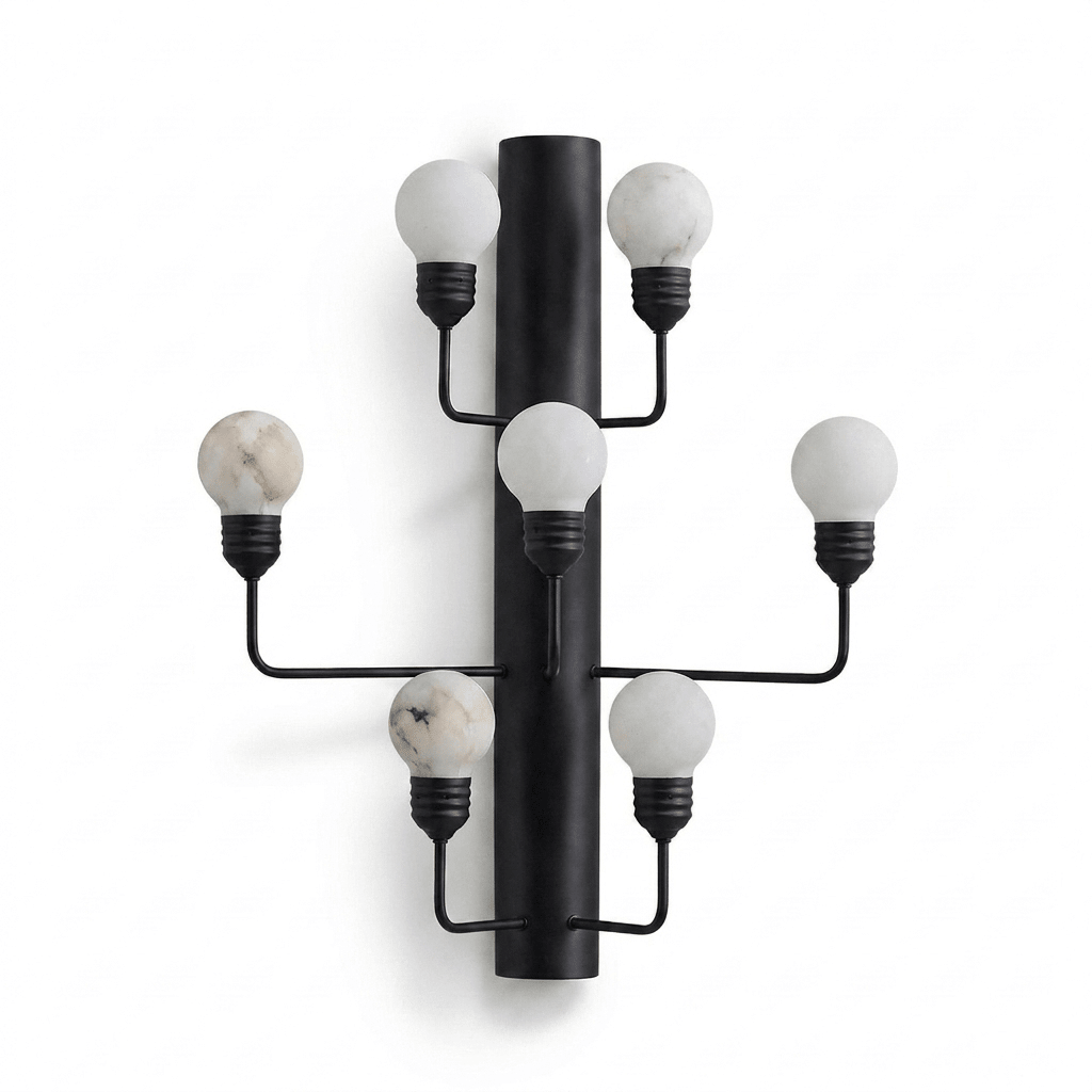 Raggiera Alabaster Globe Wall Sconce