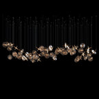 Smoke Disc Orbit Chandelier