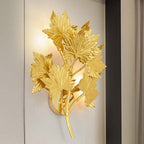 Maple Leaf Branch Wall Sconce by Bling Lighting Studio