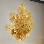 Maple Leaf Branch Wall Sconce by Bling Lighting Studio