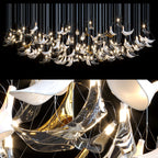 White Manta Mix Chandelier