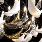 White Manta Mix Chandelier