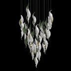 White Calla Veil Chandelier