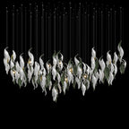 White Calla Veil Chandelier