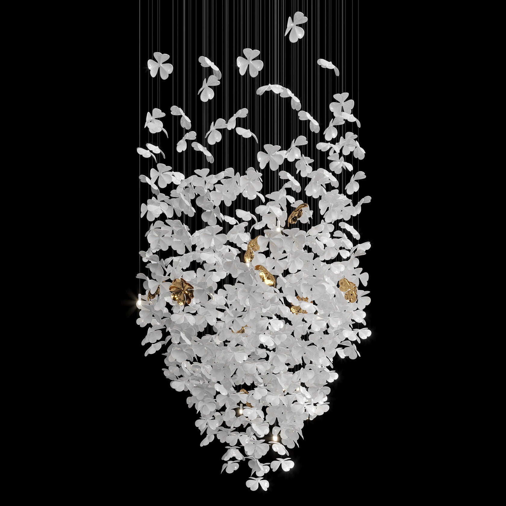 White Butterfly Cloud Chandelier