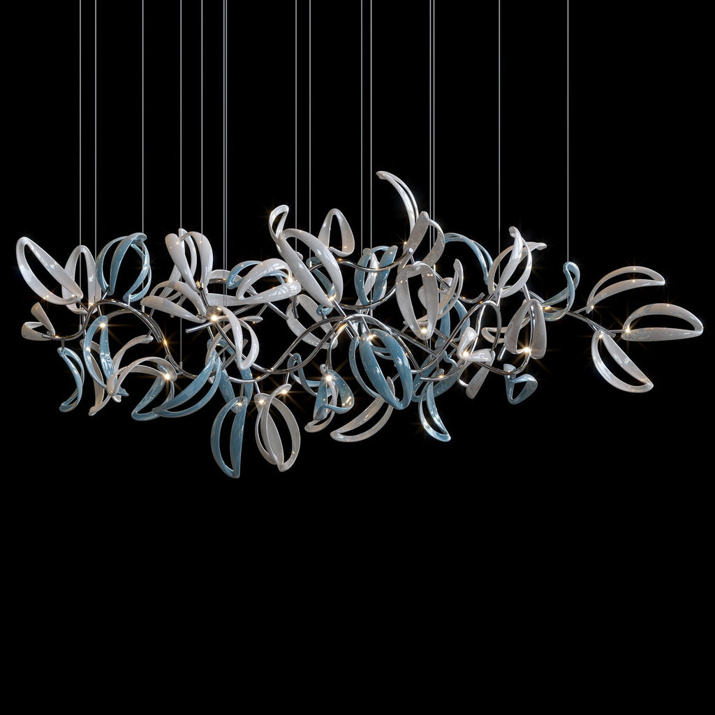 Blue Ribbon Vine Chandelier
