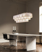 Stairwell Large Alabaster Chandelier for High Ceilings product image