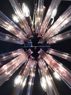 Murano Chandelier | 50 Pink Sputnik detail by Bling Lighting Studio