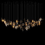 Clear Manta Cluster Chandelier
