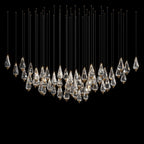 Crystal Teardrop Cascade Chandelier