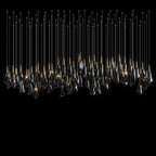 White Petal Drop Chandelier