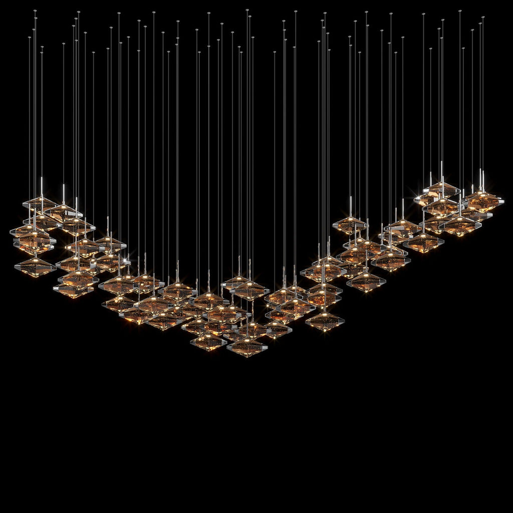 Amber Prism Constellation Chandelier