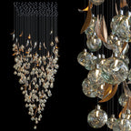 Crystal Prism Rain Chandelier