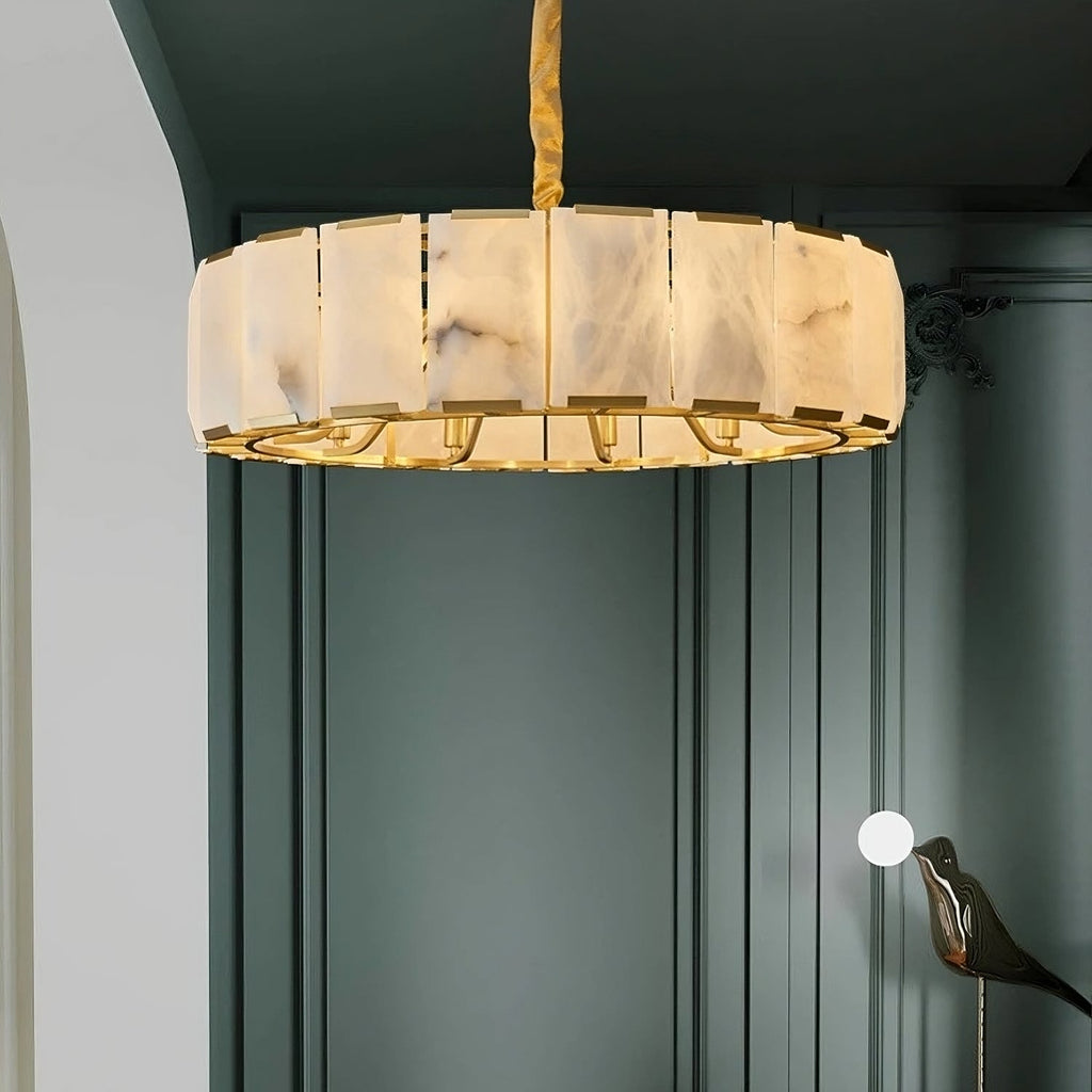 Solaro Natural Alabaster Dining Chandelier additional product view
