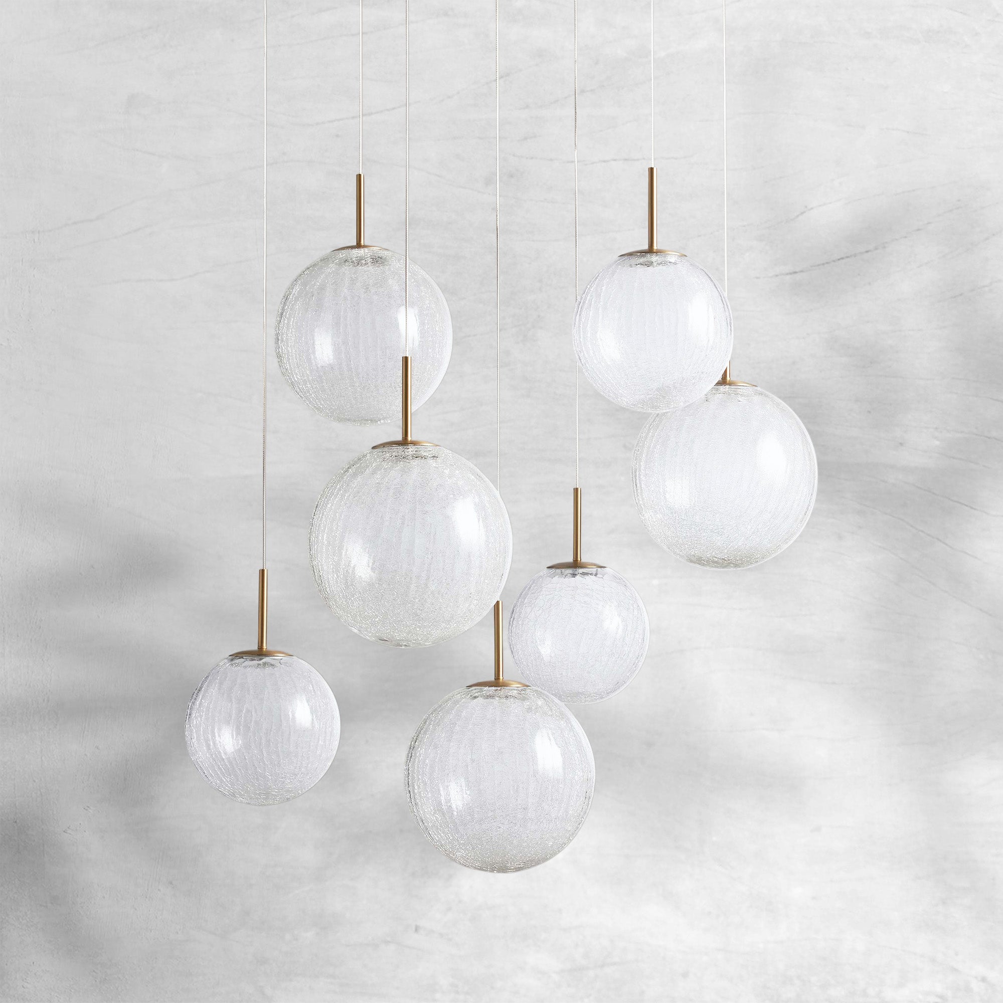 Contemporary Casen Glass Round Chandelier 20"28"34"43" product image