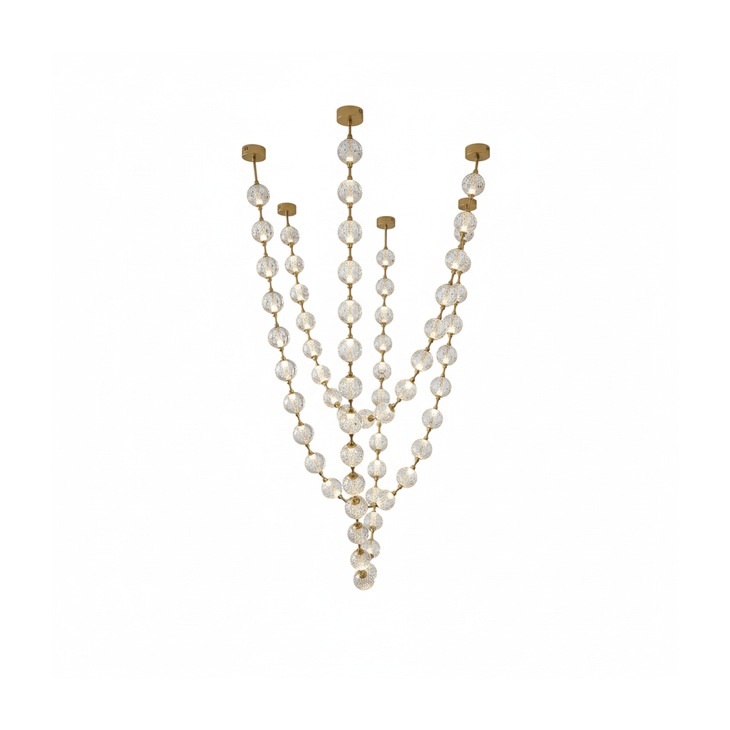 Strand Necklace Chandelier lighting by Bling Lighting Studio