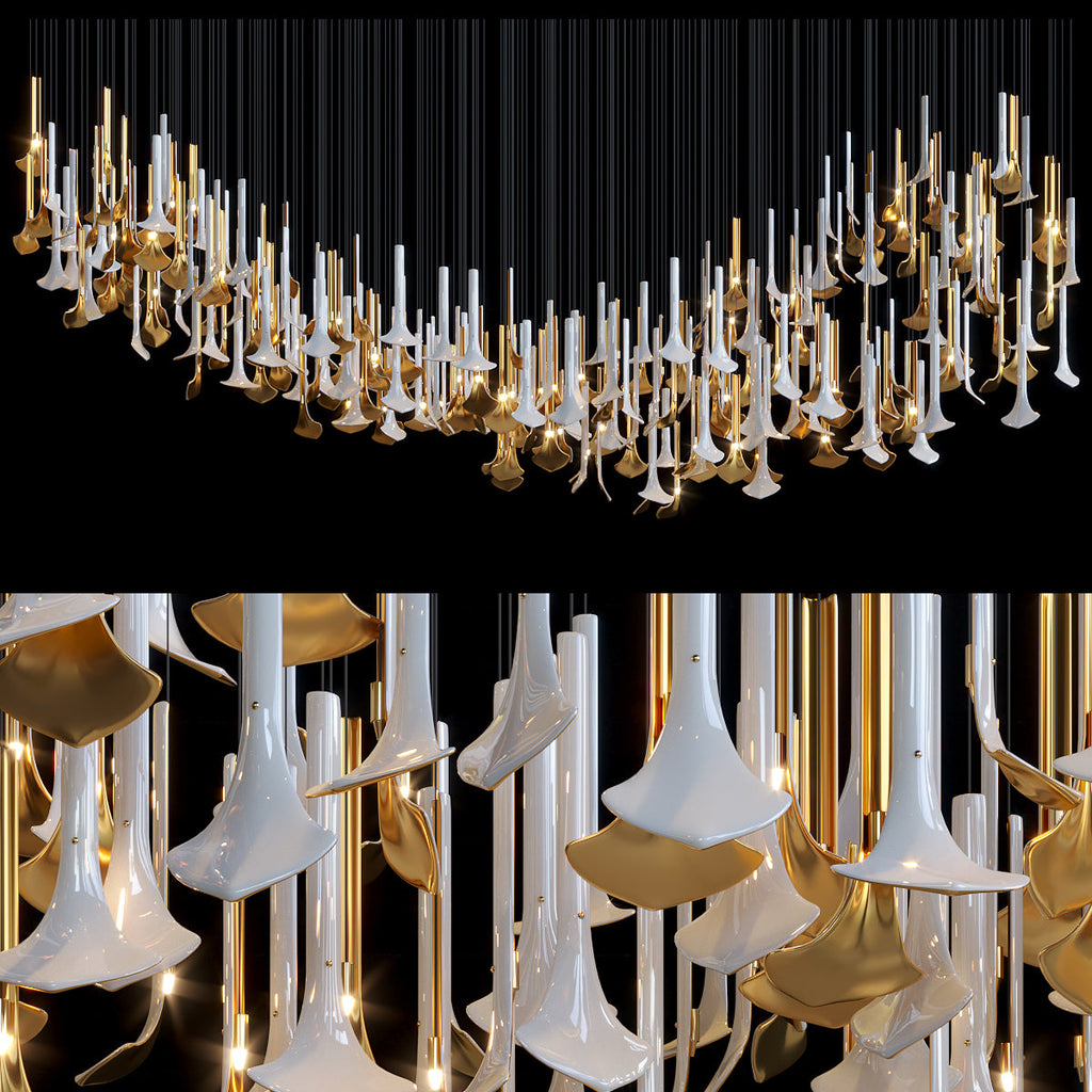 Crystal Calla Reed Chandelier